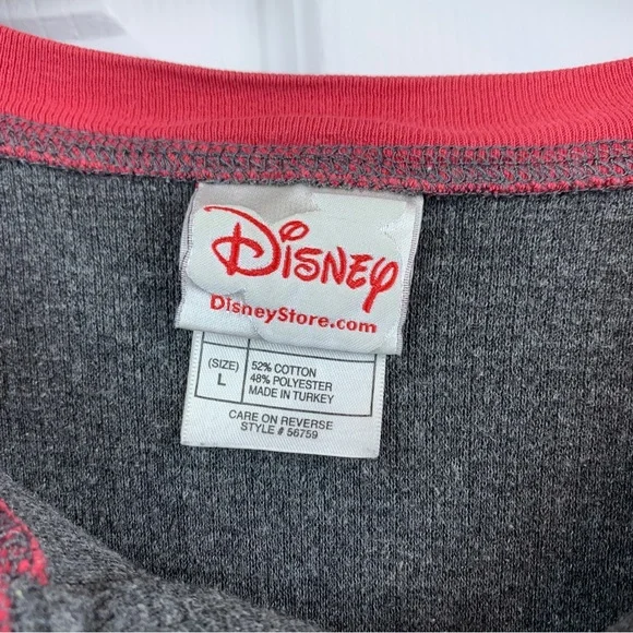 Official Vintage Disney Mickey Mouse Henley Thermal - Picture 4 of 6